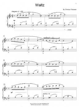 page one of Waltz (Educational Piano)