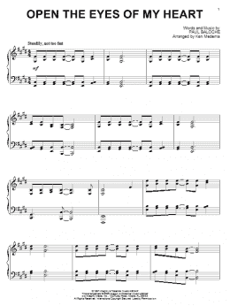 page one of Open The Eyes Of My Heart (Piano Solo)