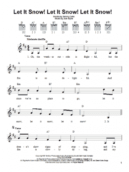 page one of Let It Snow! Let It Snow! Let It Snow! (Easy Guitar)