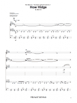 page one of How Hidge (Guitar Tab)