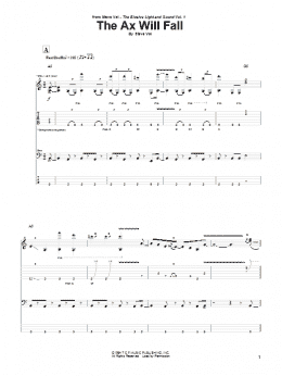 page one of The Ax Will Fall (Guitar Tab)