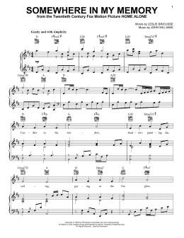 page one of Somewhere In My Memory (Piano, Vocal & Guitar Chords (Right-Hand Melody))