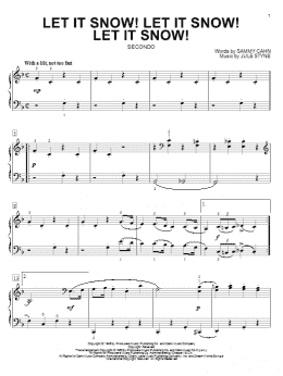 page one of Let It Snow! Let It Snow! Let It Snow! (Piano Duet)