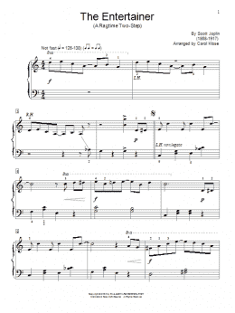 page one of The Entertainer (Educational Piano)