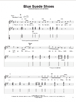 page one of Blue Suede Shoes (Guitar Tab (Single Guitar))