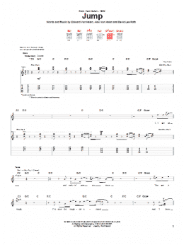 page one of Jump (Guitar Tab)