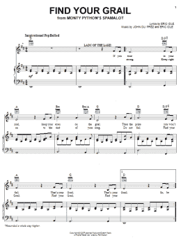 page one of Find Your Grail (Piano, Vocal & Guitar Chords (Right-Hand Melody))