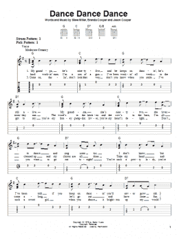 page one of Dance Dance Dance (Easy Guitar Tab)