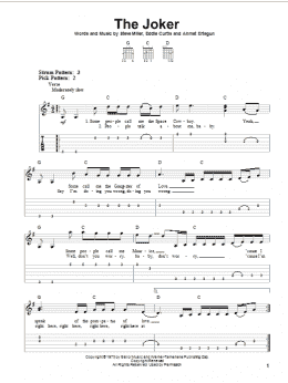 page one of The Joker (Easy Guitar Tab)