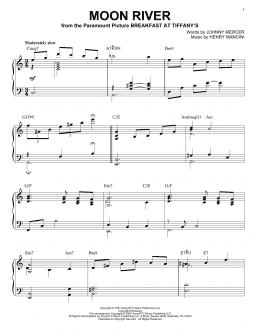 page one of Moon River (Piano Solo)