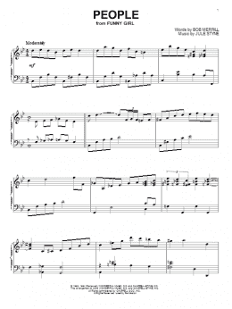 page one of People (Piano Solo)