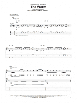 page one of The Worm (Guitar Tab)
