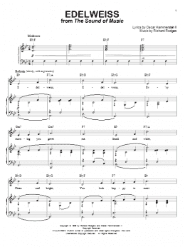 page one of Edelweiss (Piano & Vocal)