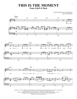 page one of This Is The Moment (Piano & Vocal)