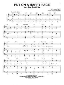 page one of Put On A Happy Face (Piano & Vocal)