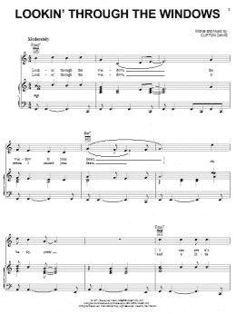 page one of Lookin' Through The Windows (Piano, Vocal & Guitar Chords (Right-Hand Melody))