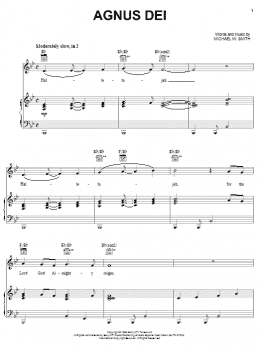 page one of Agnus Dei (Piano, Vocal & Guitar Chords (Right-Hand Melody))