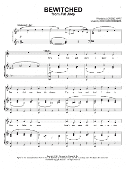 page one of Bewitched (Piano & Vocal)