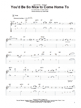 page one of You'd Be So Nice To Come Home To (Guitar Tab)