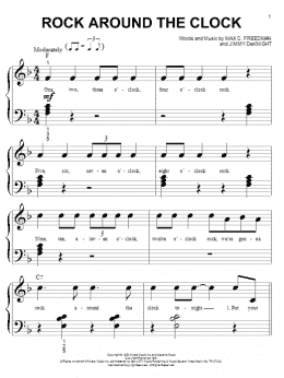 page one of Rock Around The Clock (Big Note Piano)