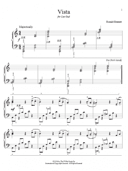 page one of Vista (Educational Piano)