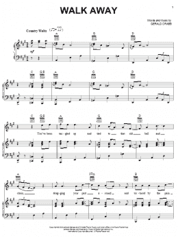 page one of Walk Away (Piano, Vocal & Guitar Chords (Right-Hand Melody))