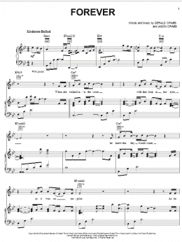 page one of Forever (Piano, Vocal & Guitar Chords (Right-Hand Melody))