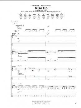 page one of Rise Up (Guitar Tab)