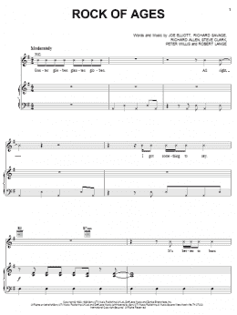 page one of Rock Of Ages (Piano, Vocal & Guitar Chords (Right-Hand Melody))