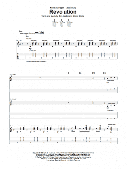 page one of Revolution (Guitar Tab)