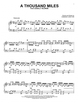 page one of A Thousand Miles (Piano Solo)