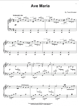 page one of Ave Maria (Piano Solo)