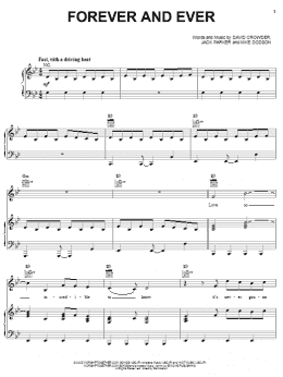 page one of Forever And Ever (Piano, Vocal & Guitar Chords (Right-Hand Melody))