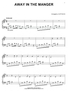 page one of Away In A Manger (Piano Solo)