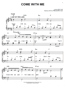 page one of Come With Me (Easy Piano)