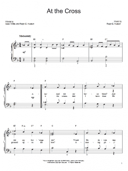 page one of At The Cross (Easy Piano)