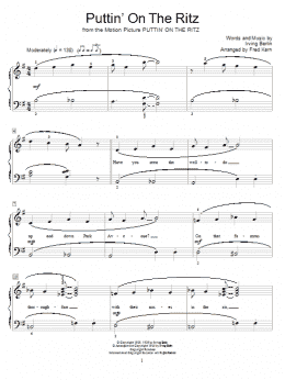 page one of Puttin' On The Ritz (Educational Piano)