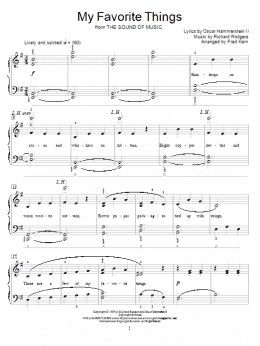 page one of My Favorite Things (Educational Piano)