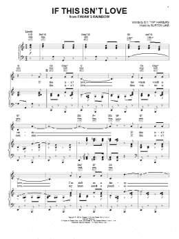 page one of If This Isn't Love (Piano, Vocal & Guitar Chords (Right-Hand Melody))