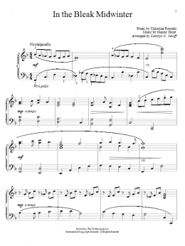 page one of In The Bleak Midwinter (Educational Piano)