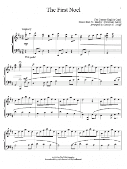 page one of The First Noel (Educational Piano)