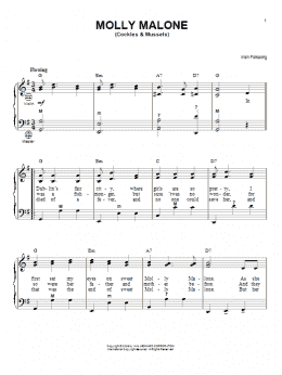 page one of Molly Malone (Cockles & Mussels) (Accordion)