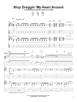 page one of Stop Draggin' My Heart Around (Guitar Tab)