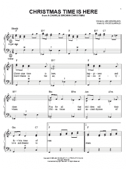 page one of Christmas Time Is Here (Accordion)