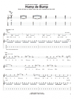 page one of Hump De Bump (Guitar Tab)