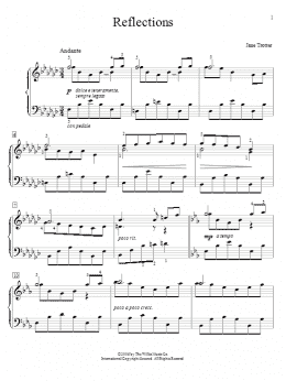 page one of Reflections (Educational Piano)