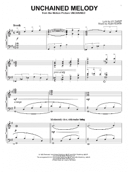 page one of Unchained Melody (Piano Solo)