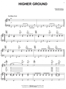 page one of Higher Ground (Piano, Vocal & Guitar Chords (Right-Hand Melody))