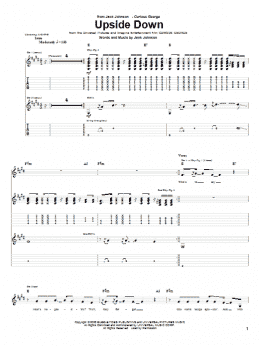 page one of Upside Down (Guitar Tab)