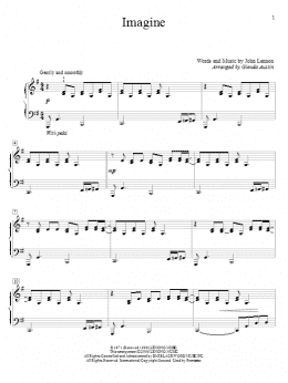 page one of Imagine (Educational Piano)